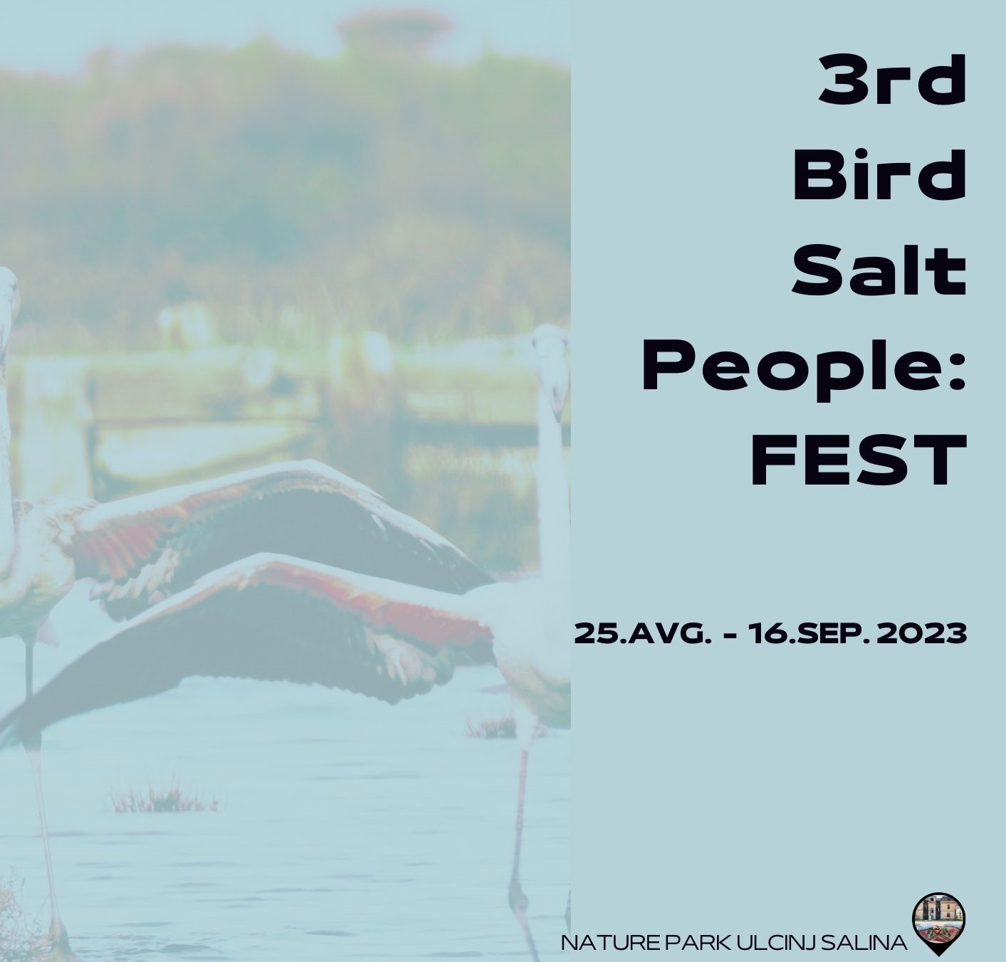 3rdBirdSaltPeople:FEST, u petak 25.08.2023 počinje FEST posvećen Ulcinjskoj solani – PRIRODI